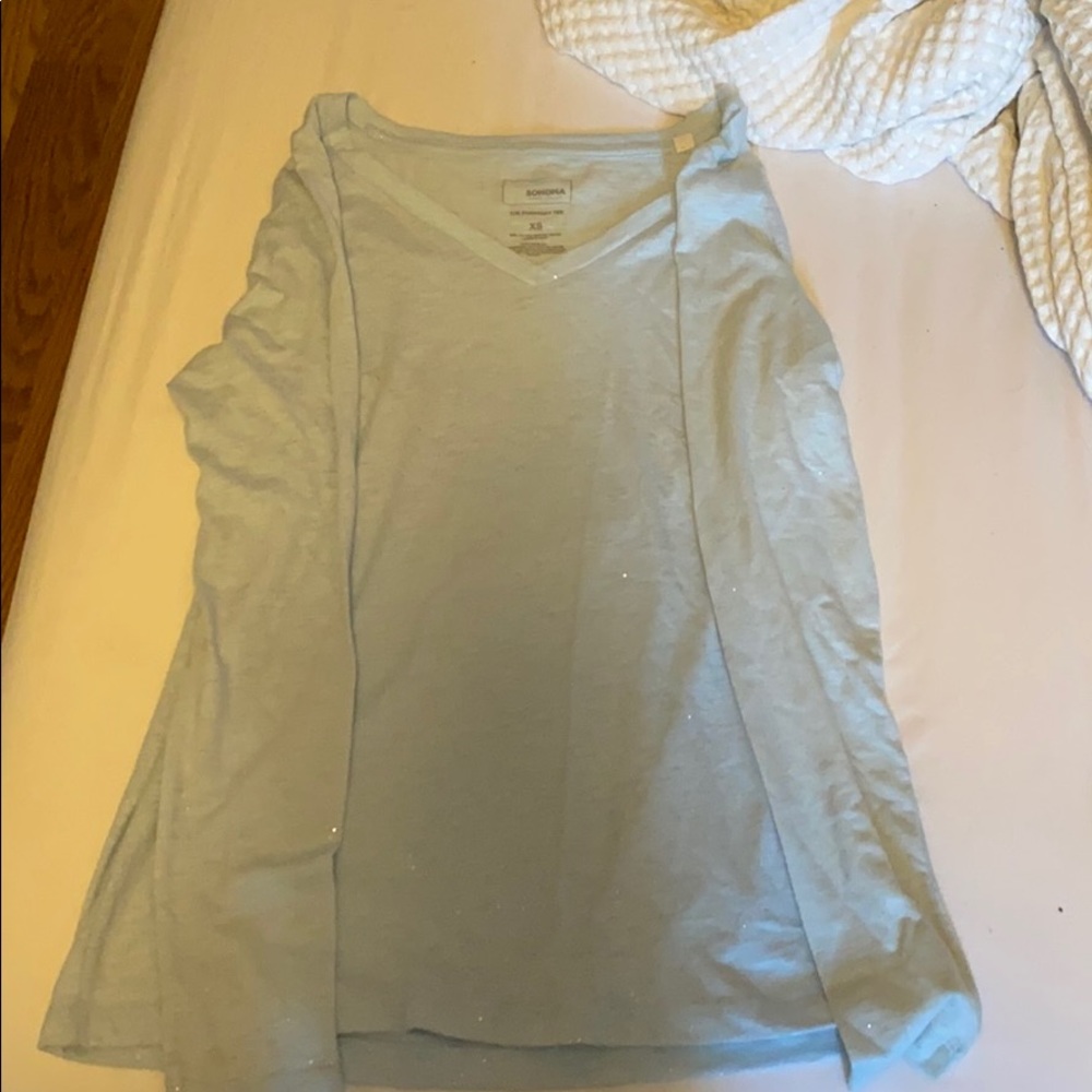 Light blue long sleeve shirt